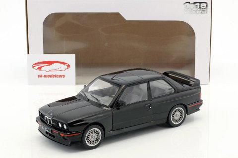 BMW M3 E30 Sport Evolution year 1990 black 1:18 Solido