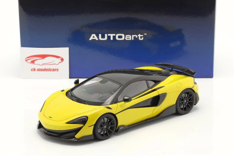 McLaren 600LT Année de construction 2019 sicilian jaune 1:18 AUTOart