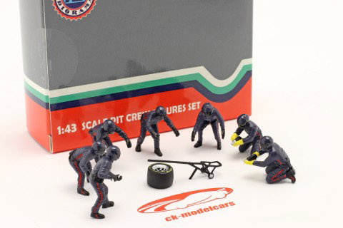 formula 1 Pit Crew characters set #2 Team Blue 1:43 American Diorama