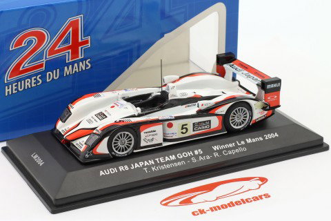 Audi R8 #5 Winner 24h LeMans 2004 Kristensen, Ara, Capello 1:43 Ixo