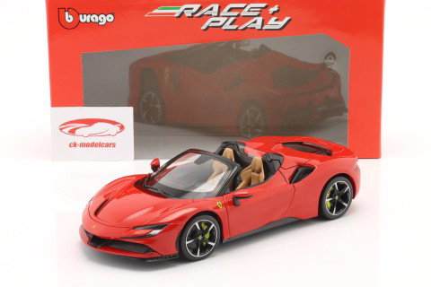 Ferrari SF90 Spider Année de construction 2021 rouge 1:18 Bburago