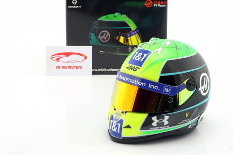 Mick Schumacher #47 Haas F1 Team formula 1 2022 helmet 1:2 Schuberth