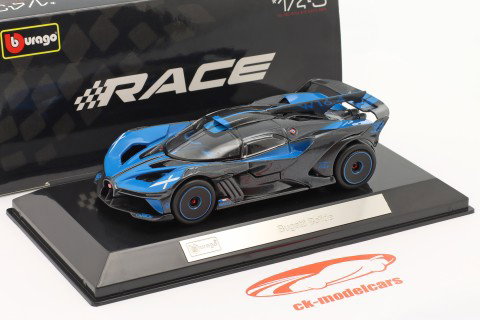 Bugatti Bolide Año de construcción 2020 azul / carbón 1:43 Bburago