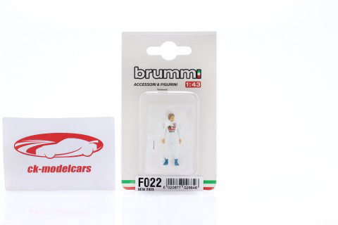 driver figure Gilles Villeneuve formula 1 1981 1:43 Brumm