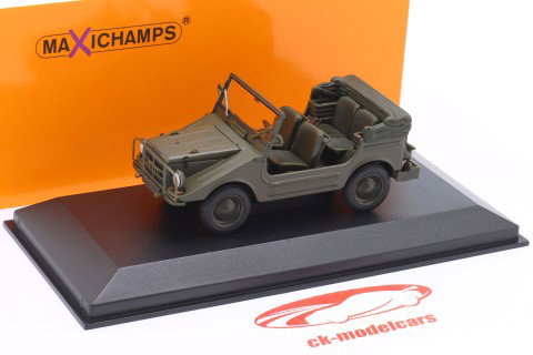 DKW Munga Année de construction 1955 satin vert 1:43 Minichamps