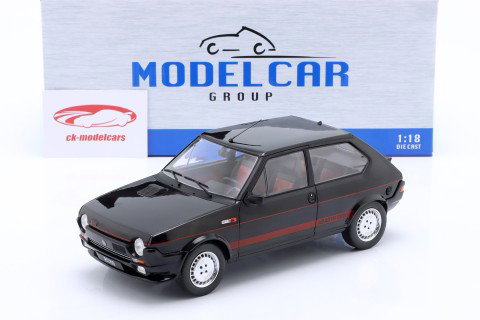 Fiat Ritmo TC 125 Abarth Byggeår 1980 sort 1:18 ModelCar Group