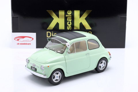 Fiat 500 F Aangepast Jaar van constructie 1968 muntgroen 1:12 KK-Scale