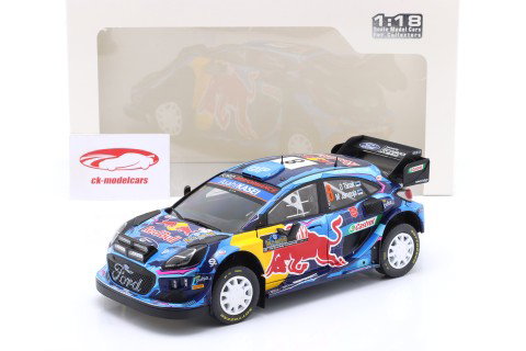 Ford Puma Rally1 Hybrid #8 Sieger Rallye Schweden 2023 Tänak, Järveoja 1:18 Solido