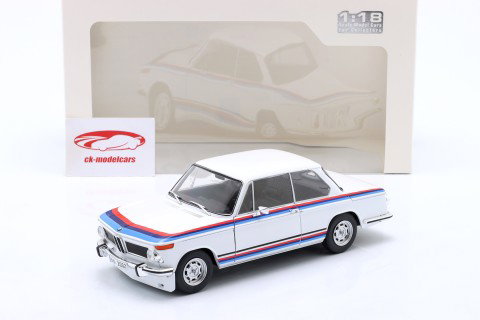 BMW 2002 tii Turbo Evocation year 1971 white / decor 1:18 Solido