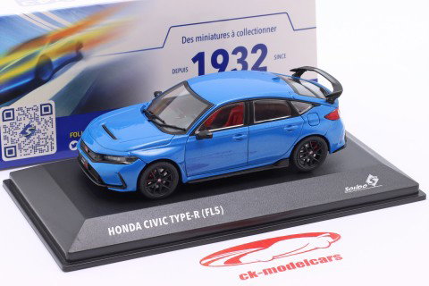 Honda Civic Type R (FL5) year of construction 2022 racing blue 1:43 Solido
