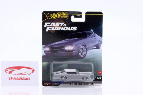 Chevrolet Chevelle SS année de construction 1970 (Fast & Furious) gris 1:64 HotWheels