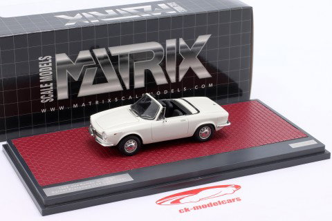Alfa Romeo Giulia GT Spider Prototipo year 1963 white 1:43 Matrix