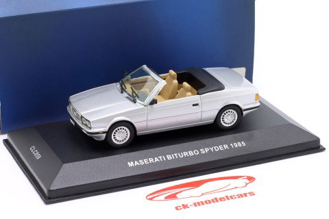Maserati Biturbo Spyder Année de construction 1985 argent 1:43 Ixo