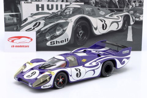 Porsche 917 Long Tail #3 Hippie Practice Version 24h LeMans 1970 Larrousse, Kauhsen 1:18 WERK83
