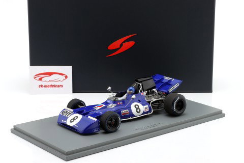 Patrick Depailler Tyrrell 004 #8 Fransk GP formel 1 1972 1:18 Spark