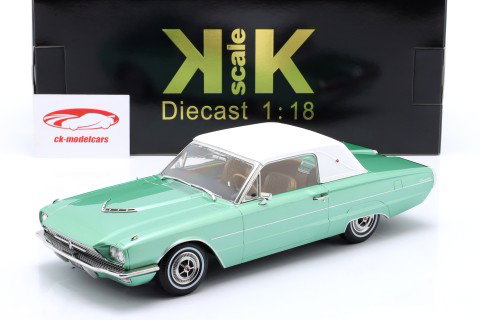 Ford Thunderbird Landau Coupe Baujahr 1966 grün metallic / weiß 1:18 KK-Scale
