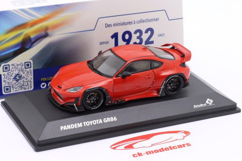 Toyota GR86 Pandem Año de construcción 2022 rojo 1:43 Solido