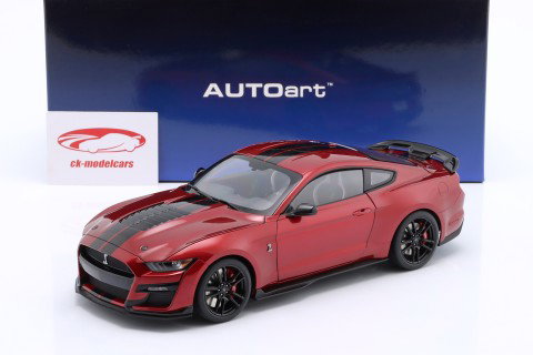 Ford Mustang Shelby GT500 rød / sort 1:18 AUTOart