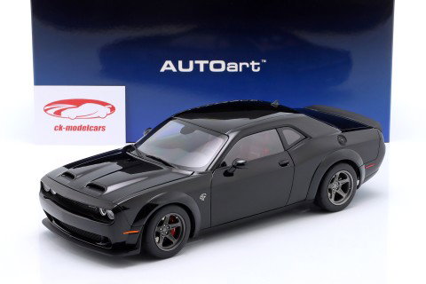 Dodge Challenger SRT Super Stock 2023 oscuridad total 1:18 AUTOart