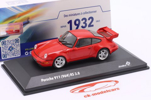 Porsche 911 (964) RS 3.8 Ano de construção 1994 guardas vermelho 1:43 Solido