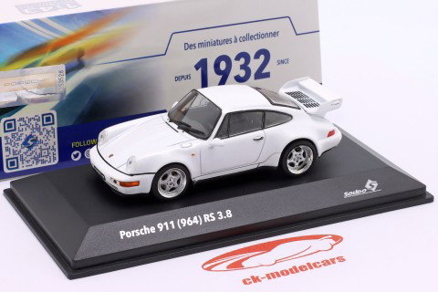 Porsche 911 (964) RS 3.8 Ano de construção 1994 Grand Prix branco 1:43 Solido