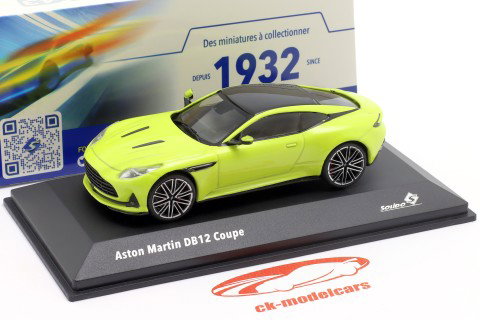 Aston Martin DB12 Coupe Год постройки 2023 lime essence 1:43 Solido