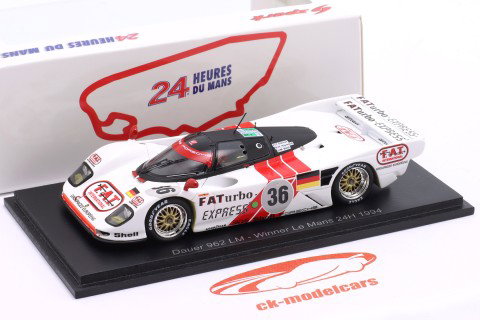 Dauer Porsche 962 #36 Winner 24h LeMans 1994 Baldi, Dalmas Haywood 1:43 Spark