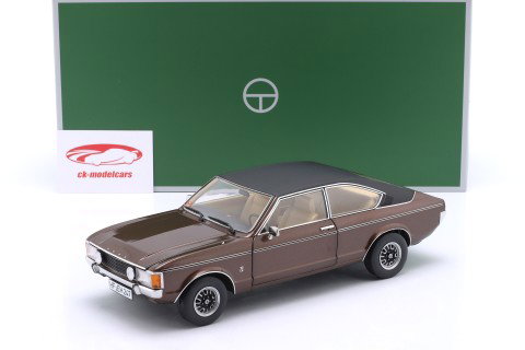 Ford Granada Coupe Series 2 1975 marrón metálico / aburrido negro 1:18 TOURING