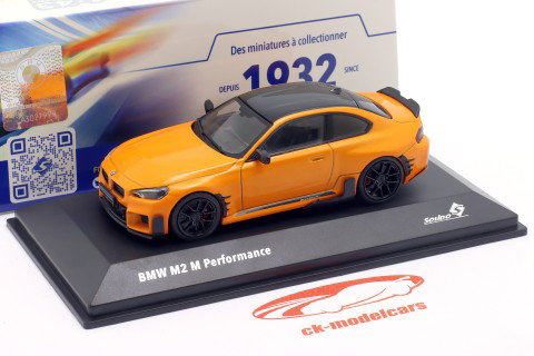 BMW M2 M Performance (G87) year 2024 papaya orange 1:43 Solido