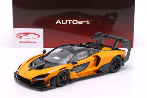 McLaren Senna GTR Année de construction 2019 orange 1:18 AUTOart