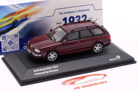 Audi RS 2 Avant Année de construction 1995 rouge rubis 1:43 Solido