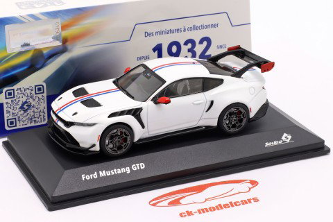 Ford Mustang GTD Byggeår 2025 hvid / indretning 1:43 Solido