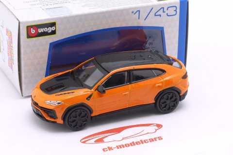 Lamborghini Urus Performante Ano de construção 2022 laranja metálico 1:43 Bburago