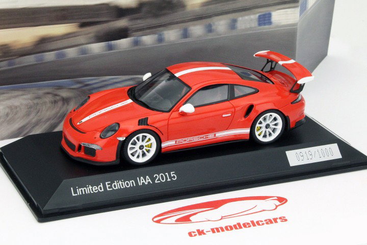 Porsche 911 (991) GT3 RS IAA Frankfurt Promo Edition 2015 rot 1:43 Spark