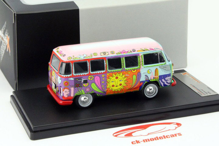 Volkswagen VW Kombi T2 Bus Baujahr 1976 Hippie Car 1:43 Premium X