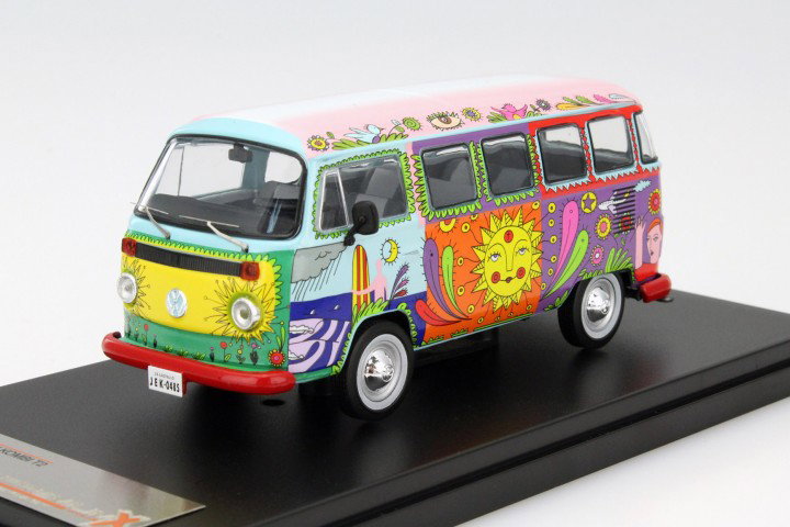 Volkswagen VW Kombi T2 Bus Baujahr 1976 Hippie Car 1:43 Premium X