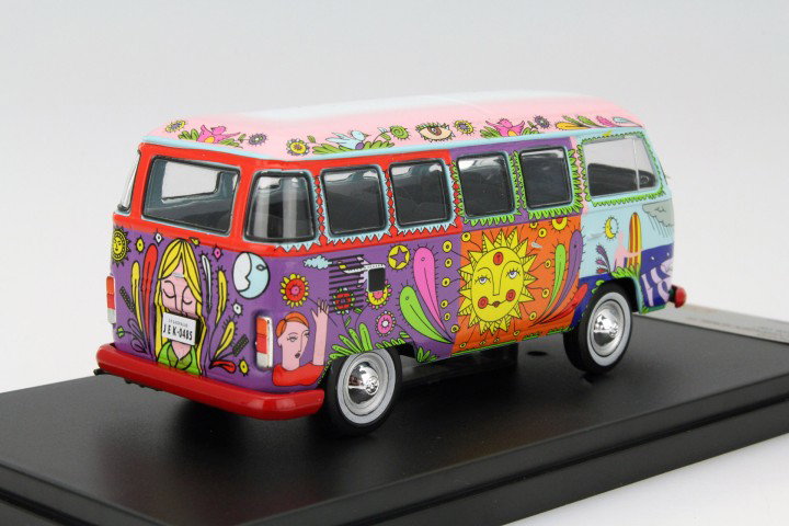 Volkswagen VW Kombi T2 Bus Baujahr 1976 Hippie Car 1:43 Premium X