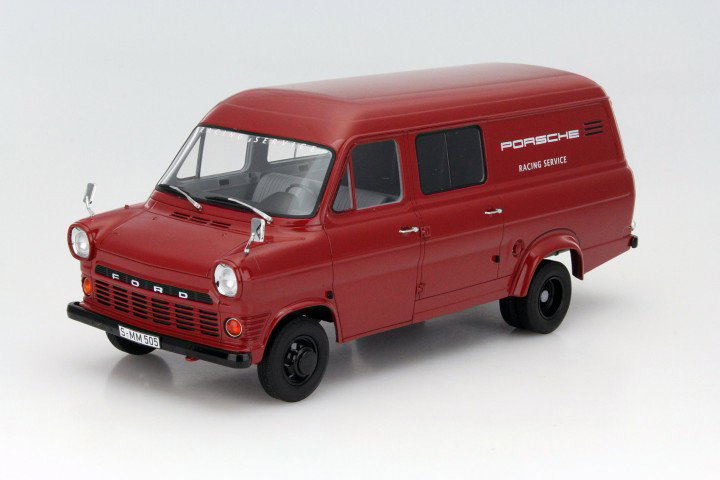 Ford Transit MK I Porsche Racing Service rot 1:18 PremiumClassiXXs