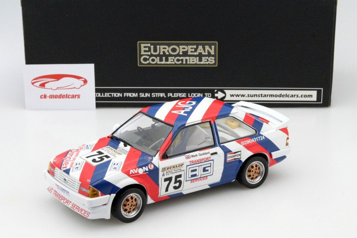 Ford Escort MK3 RS1600i #75 BTCC 1988 Goddard 1:18 SunStar