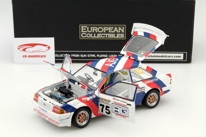 Ford Escort MK3 RS1600i #75 BTCC 1988 Goddard 1:18 SunStar
