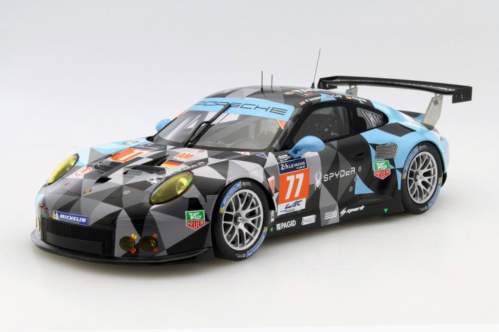 Porsche 911 RSR #77 24h LeMans 2015 Dempsey, Long, Seefried 1:18 Spark