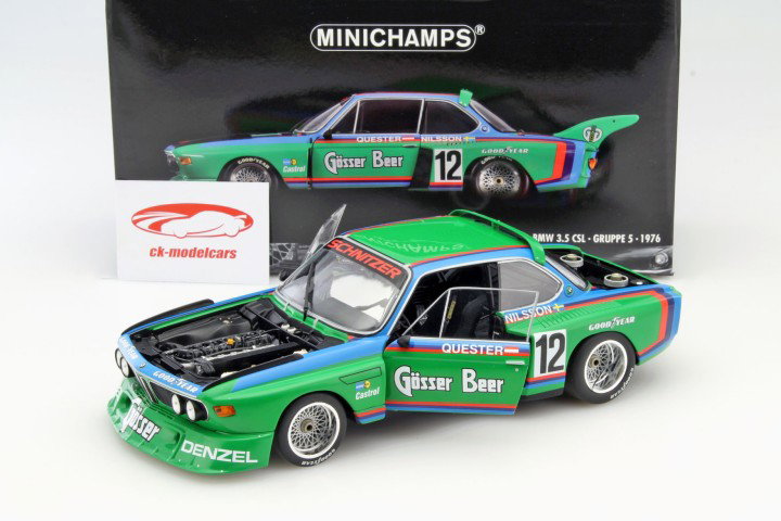 BMW 3.5 CSL Gr.5 #12 Winner 6h Zeltweg 1976 Quester, Nilsson 1:18 Minichamps