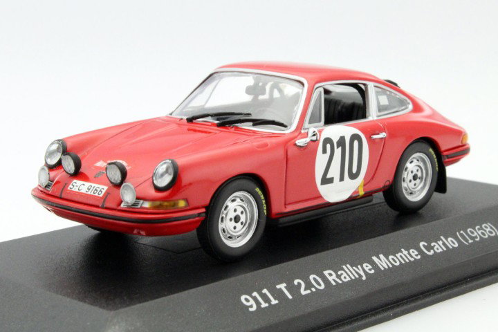 Porsche 911 T 2.0 #210 Winner Rallye Monte Carlo Elford, Stone 1968 1:43 Minichamps
