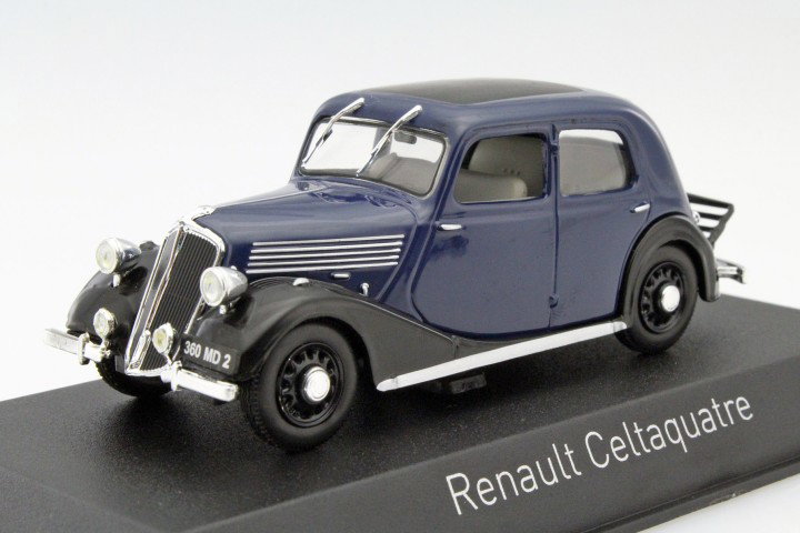 Renault Celtaquatre Year 1936 dark blue / black 1:43 Norev