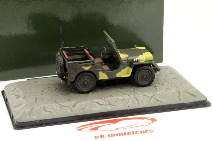 Willy's MP Jeep Australia 1942 olive green 1:43 Atlas