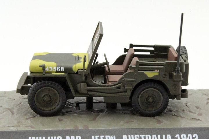 Willy's MP Jeep Australia 1942 olive green 1:43 Atlas