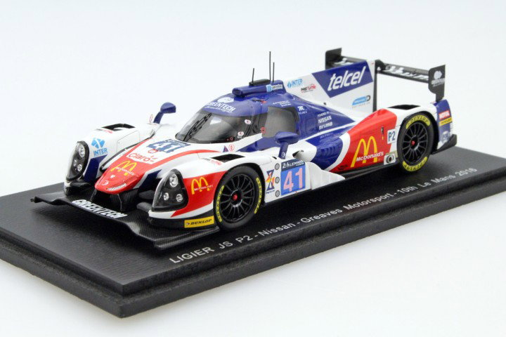 Ligier JSP2 #41 24h LeMans 2016 Rojas, Canal, Berthon 1:43 Spark