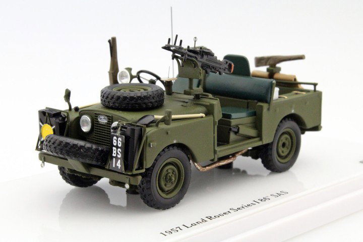 Land Rover Series I SAS Patrol année 1957 olive vert 1:43 TrueScale
