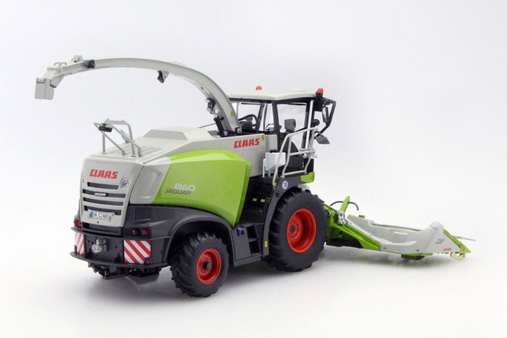 Claas Jaguar 860 Feldhäcksler with Orbis 750 and Pick Up 300 green 1:32 Wiking