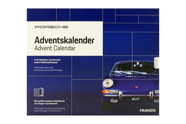 Porsche Calendrier de l'Avent: Porsche 911 bleu 1:43 Franzis